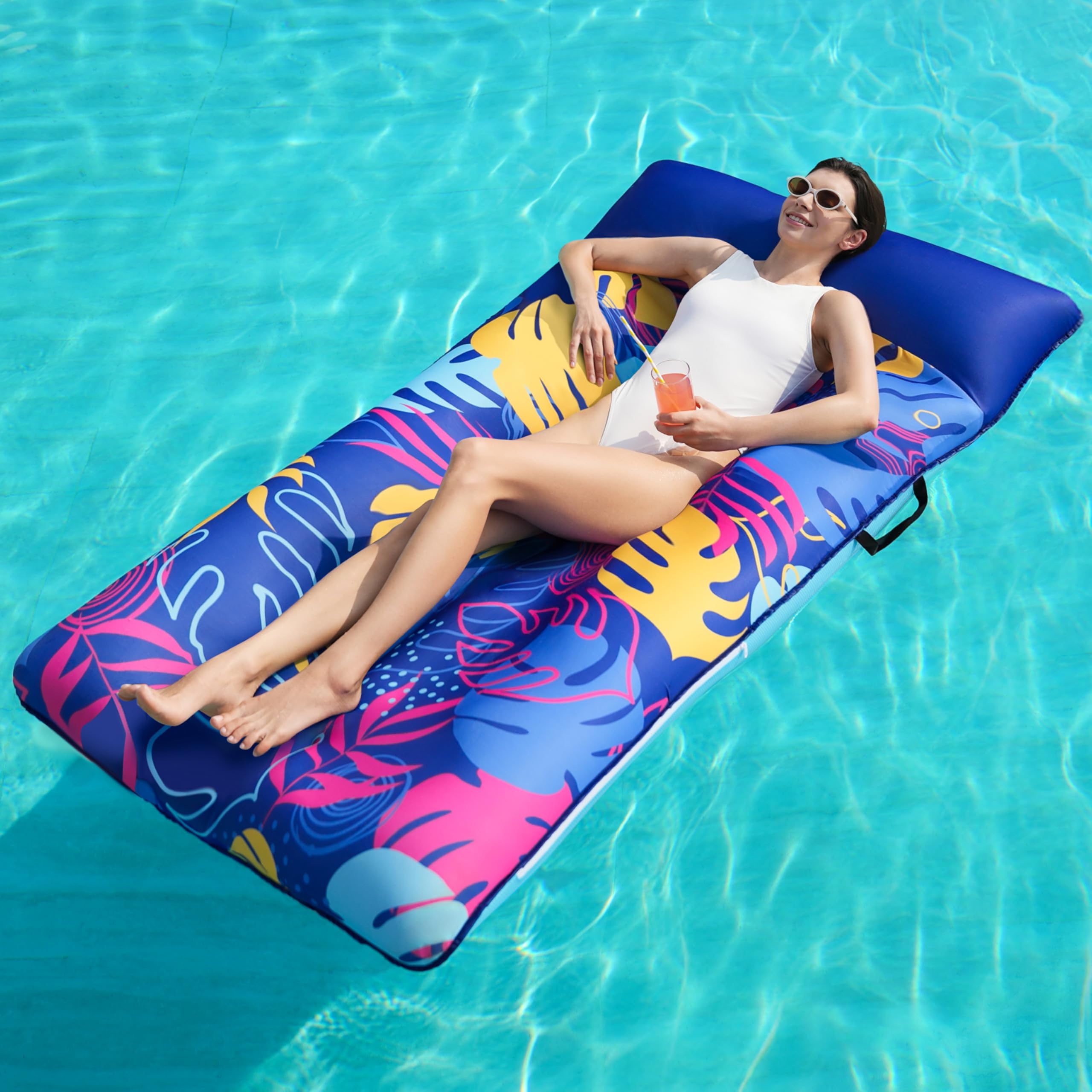 Amazon.com: SLOOSH Inflatable Pool Floats Raft - XL Fabric Covered